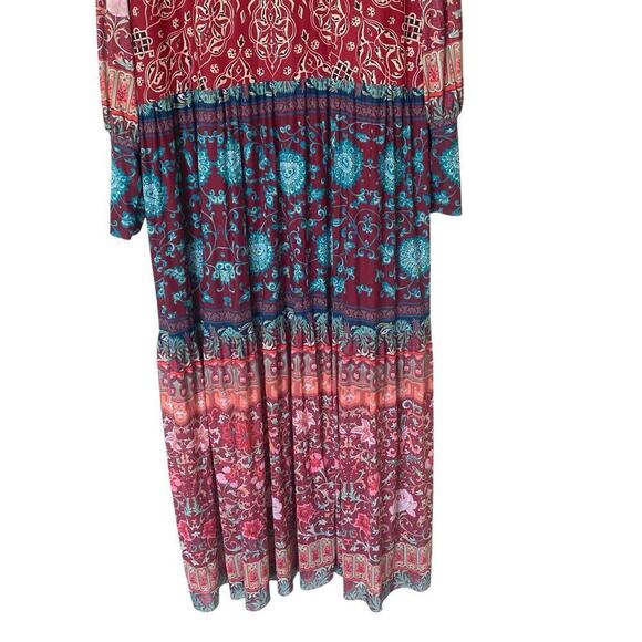 BLACKMILK Floral Boho Long Sleeve Maxi Dress, Size X-Large - Picture 7 of 10